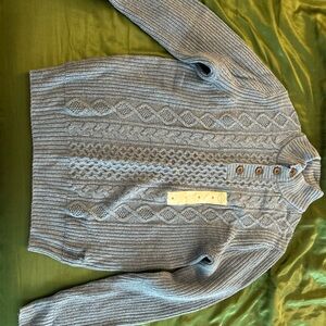 St. John's Bay Blue Cable Knit Crewneck Sweater